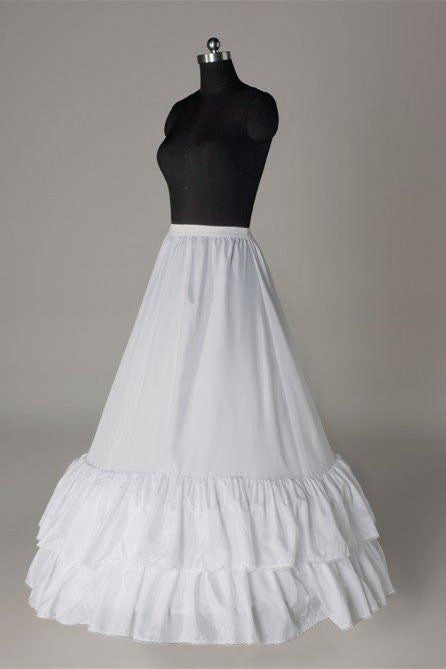 White Fashion Wedding Petticoat Accessories White Floor Length Underskirt