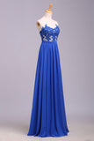 Elegant Strapless Chiffon Evening Dresses with Lace Appliques Long Prom Dresses N1204