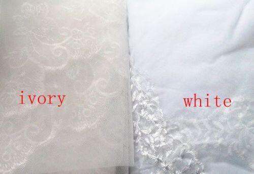 3M Two Layers Lace Bridal Wedding Veils V014