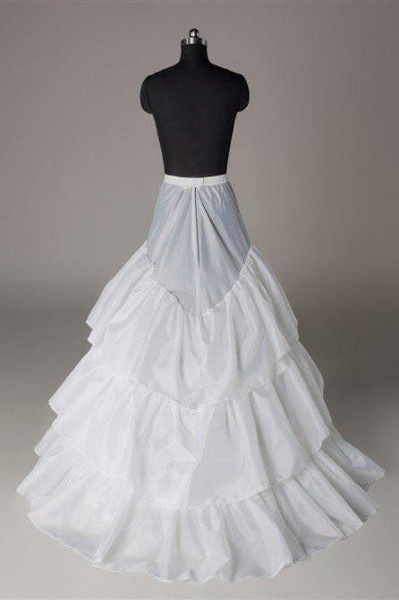 White Wedding Petticoat Accessories White Floor Length Underskirt P003