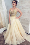Spaghetti Strap Floor Length Tulle Prom Dresses with Appliques, Cheap Party Dress N2647