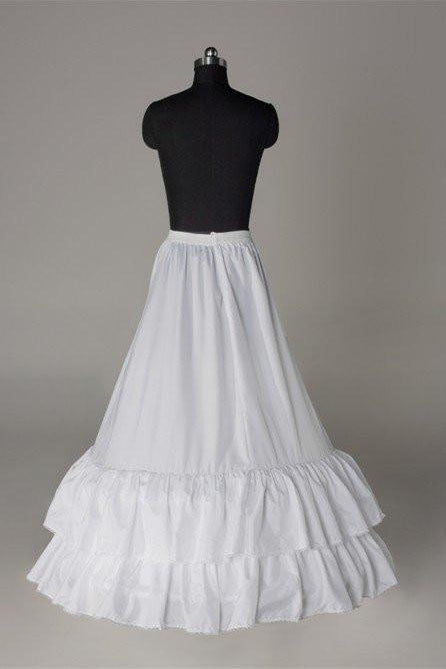 White Wedding Petticoat Accessories White Floor Length Underskirt P014