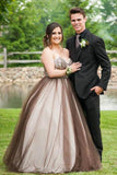 Ball Gown Sweetheart Sleeveless Beading Floor Length Tulle Plus Size Prom Dress N2232