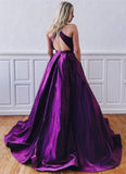 Gorgeous Zipper Back A Line Long Prom Dresses For Teens Y0084