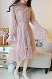 Sparkly Long Sleeves Tulle Homecoming Dress N2003
