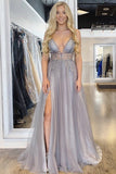 Sexy Spaghetti Straps Floor Length Beading Prom Dress with Rhinestone, Floor Length Evening Dress N2591