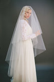 One Tier Ivory Tulle Wedding Veil Bridal Veil V039