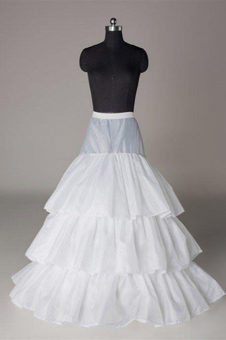White Wedding Petticoat Accessories White Floor Length Underskirt P003