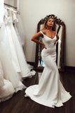 Off the Shoulder Beach Wedding Dresses Elegant Long Bridal Dresses N1992