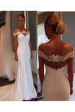 Unique Sheer Neck Mermaid Wedding Dresses with Lace Mermaid Prom Dresses N941