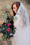 Mantilla Church Bridal Veils Gorgeous 3M Lace Wedding Veils V028