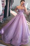 Lilac Sweetheart Ball Gown, Puffy Floor Length Quinceanera Dress, Applique Prom Dress N1458