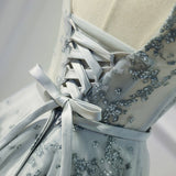 Cute A Line Sleeveless Appliqued Homecoming Dresses