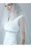 2 Tiers Beading Edge Bridal Wedding Veils