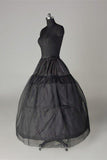 Long Wedding Petticoat Accessories Black Floor Length Underskirt P010