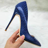High Heels with Snakeskin Patterns Fashion Women Party Shoes yy20-2