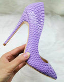 High Heels with Snakeskin Patterns Fashion Women Party Shoes yy20-2