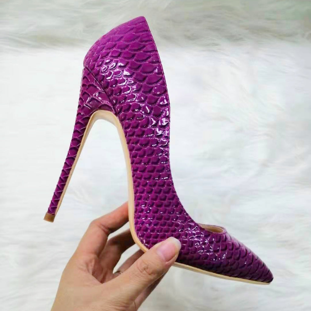 High Heels with Snakeskin Patterns Fashion Women Party Shoes yy20-3