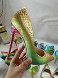 High-heels with Snakeskin Patterns Fashion Women Party Shoes yy22-1