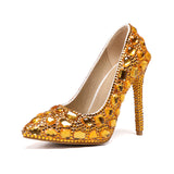 High Heels with Diamonds Evening Party Shoes yy26